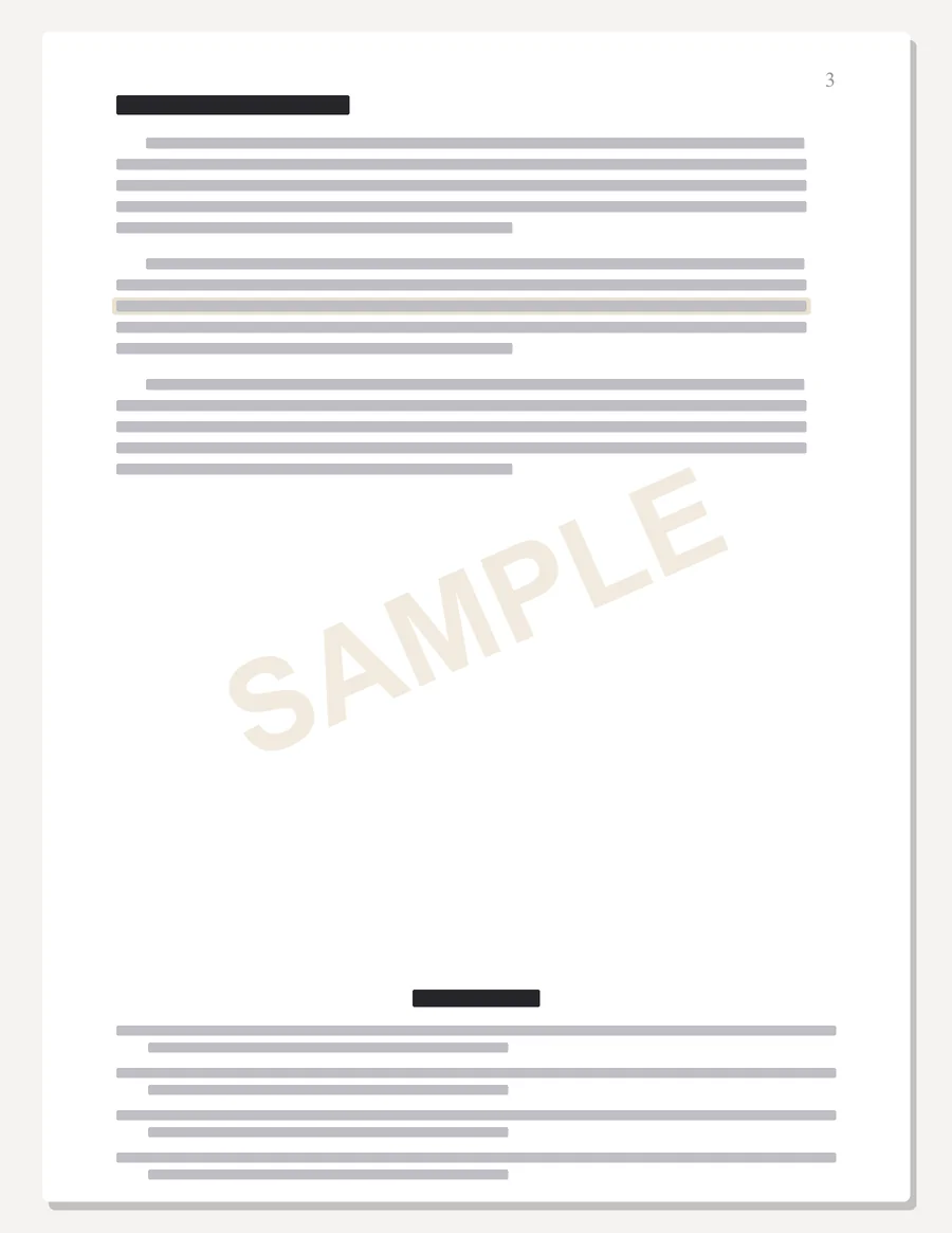 Purdue Global sample paper preview, body page with in-text citations and an APA references list